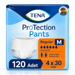 Tena Protection Pants Regular Emici Külot 6 Damla Medium 30'lu 4 Paket 120 Adet