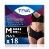 Silhouette Plus Kadınlara Özel Yüksek Bel Emici Külot Siyah M 9'lu 2 Paket (18 Adet)
