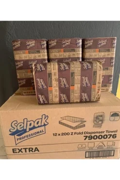 Selpak Professional Extra4*200 Yaprak Katlamalı 4 Adet Z Havlu