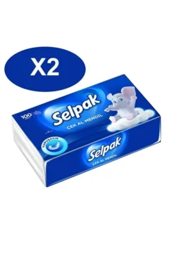 Selpak Çek Al Mendil 100 Adet x 2 li Set