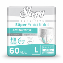 Sleepy Sensitive Bel Bantlı Yetişkin Hasta Bezi Large - Büyük L 60 Adet