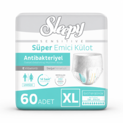 Sleepy Sensitive Bel Bantlı Yetişkin Hasta Bezi XLarge - Ekstra Büyük XL 60 Adet