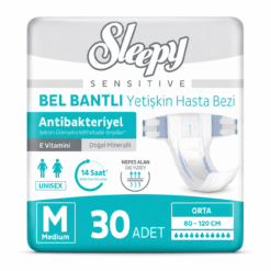 Sleepy Sensitive Bel Bantlı Yetişkin Hasta Bezi Medium M 30 Adet