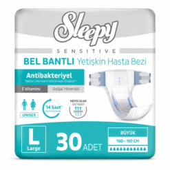 Sleepy Sensitive Bel Bantlı Yetişkin Hasta Bezi Large L 30 Adet