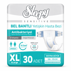 Sleepy Sensitive Bel Bantlı Yetişkin Hasta Bezi XLarge XL 30 Adet