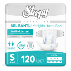Sleepy Sensitive Bel Bantlı Yetişkin Hasta Bezi Small S 120 Adet