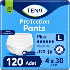 TENA ProTection Pants Plus Emici Külot 6 Damla L Beden 30'li 4 Paket 120 Adet