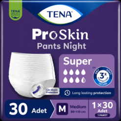 TENA ProSkin Pants Night Super Emici Külot 7,5 Damla M Beden 30 Adet