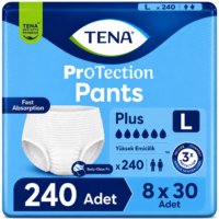 TENA ProTection Pants Plus Emici Külot 6 Damla L Beden 30'li 8 Paket 240 Adet