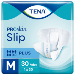 TENA ProSkin Slip Plus Bel Bantlı Hasta Bezi 6 Damla M Beden 30 Adet