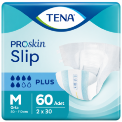 TENA ProSkin Slip Plus Bel Bantlı Hasta Bezi 6 Damla M Beden 30'lu 2 Paket 60 Adet