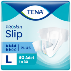 TENA ProSkin Slip Plus Bel Bantlı Hasta Bezi 6 Damla L Beden 30 Adet