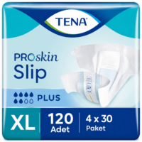 TENA ProSkin Slip Plus Bel Bantlı Hasta Bezi 6 Damla XL Beden 30'lu 4 Paket 120 Adet