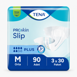 TENA ProSkin Slip Plus Bel Bantlı Hasta Bezi 6 Damla M Beden 30'lu 3 Paket 90 Adet