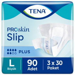 TENA ProSkin Slip Plus Bel Bantlı Hasta Bezi 6 Damla L Beden 30'lu 3 Paket 90 Adet