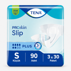 TENA ProSkin Slip Plus Bel Bantlı Hasta Bezi 6 Damla S Beden 30'lu 3 Paket 90 Adet