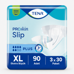 TENA ProSkin Slip Plus Bel Bantlı Hasta Bezi 6 Damla XL Beden 30'lu 3 Paket 90 Adet