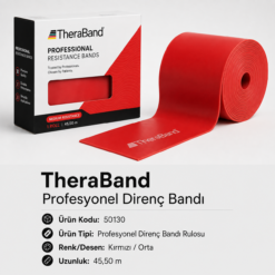 TheraBand Profesyonel Direnç Bandı 45,50 m - Kırmızı - 50130