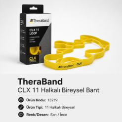 TheraBand CLX 11 Halkalı Egzersiz Bandı Tekli-Sarı - Hafif - 13219