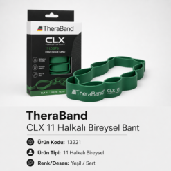 TheraBand CLX 11 Halkalı Egzersiz Bandı Tekli-Yeşil - Sert - 13221