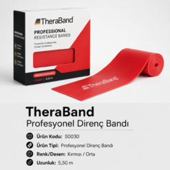 TheraBand Profesyonel Direnç Bandı 5,50 m - Kırmızı - 50030