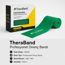 TheraBand Profesyonel Direnç Bandı 5,50 m - Yeşil - 50040
