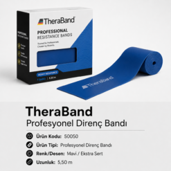 TheraBand Profesyonel Direnç Bandı 5,50 m - Mavi - 50050