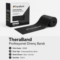 TheraBand Profesyonel Direnç Bandı 5,50 m - Siyah - 50060