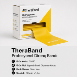 TheraBand Egzersiz Bandı Dispenser 30 adet X 1,5 m - Sarı - 20520