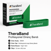 TheraBand Profesyonel Direnç Bandı Halka - Halka 7,6 cm x 30,5 cm - Yeşil - 20831