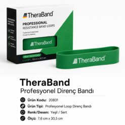TheraBand Profesyonel Direnç Bandı Halka - Halka 7,6 cm x 30,5 cm - Yeşil - 20831
