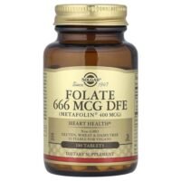 Solgar Folate (Metafolin) 400 mcg 100 Tablet