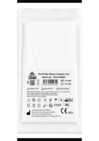 Tules Steril Pamuklu Ped 10cm x 20cm Steril Tekli Paket