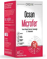 Orzax Ocean Microfer Demir ve C Vitamini 60 Kapsül