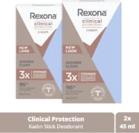 Rexona Clinical Protection Kadın Stick Deodorant Duş Temizleyici 45 ml X2